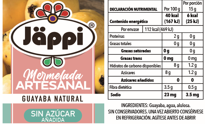 Mermelada de guayaba sin azúcar