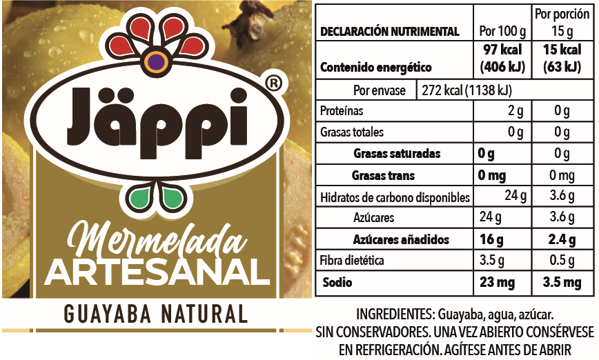 Mermelada de guayaba baja en azúcar